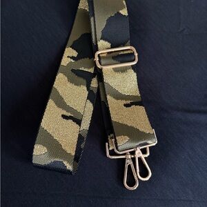Camouflage Adjustable Strap with Gold Hardware